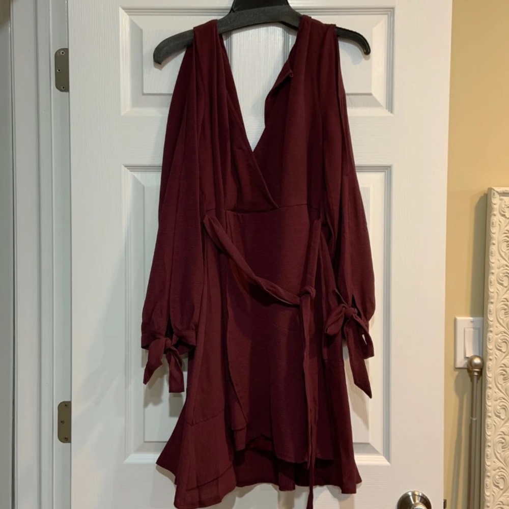 Plum Wrap Dress